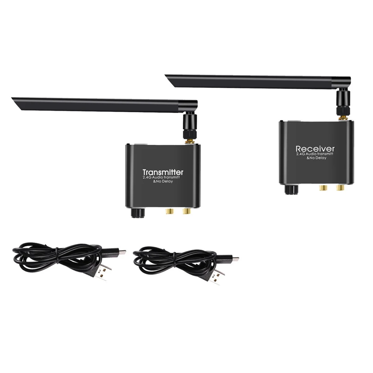 L77A 2.4G 무선 오디오 어댑터 오디오 익스텐더 무선 오디오 송신기 및 수신기 50M Lan 오디오 익스텐더 분배기 RX/TX