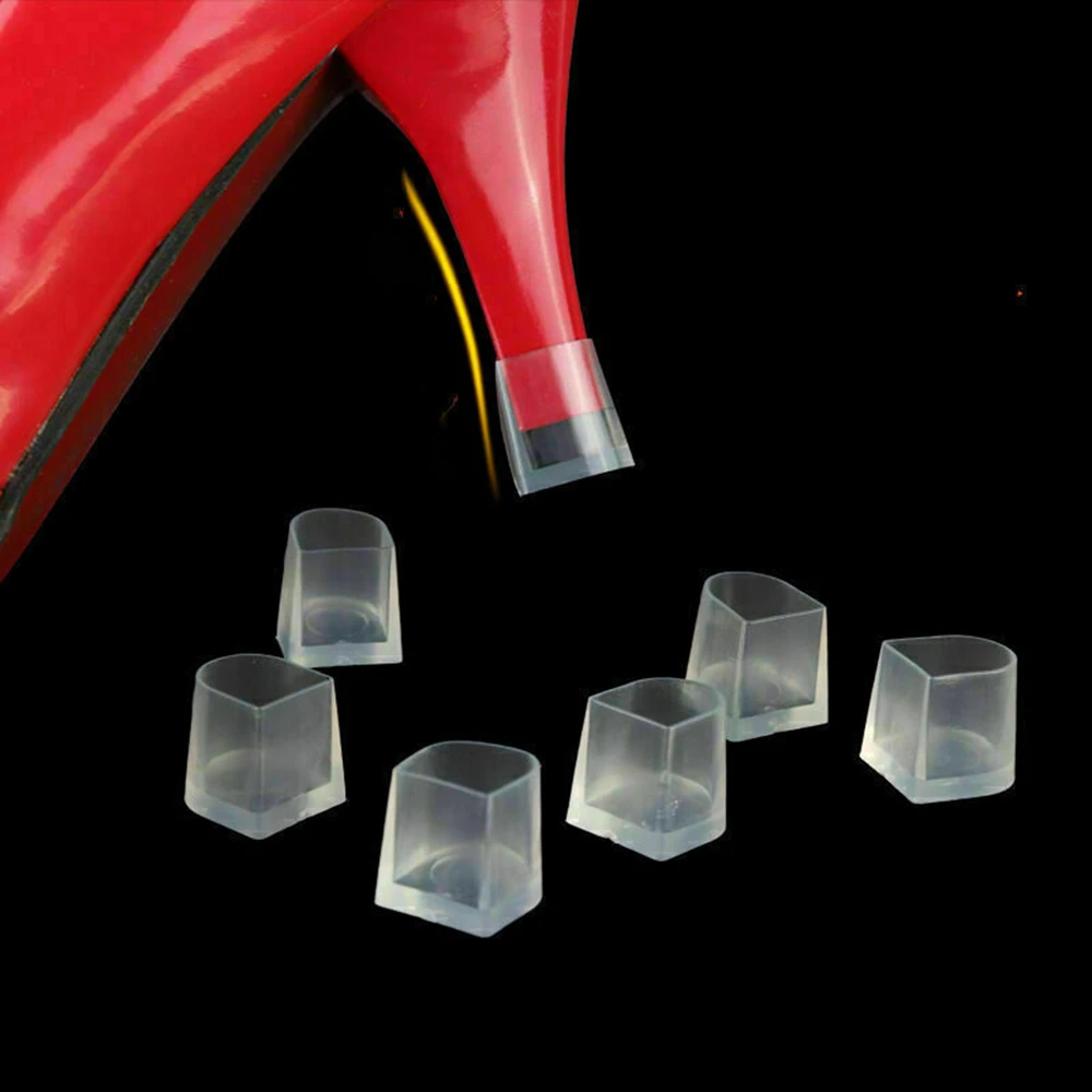 70 Pairs/Lot High Heel Latin Stiletto Dancing Covers Heel Stoppers Anti-slip Silicone PVC High Heel Protectors for Wedding Party