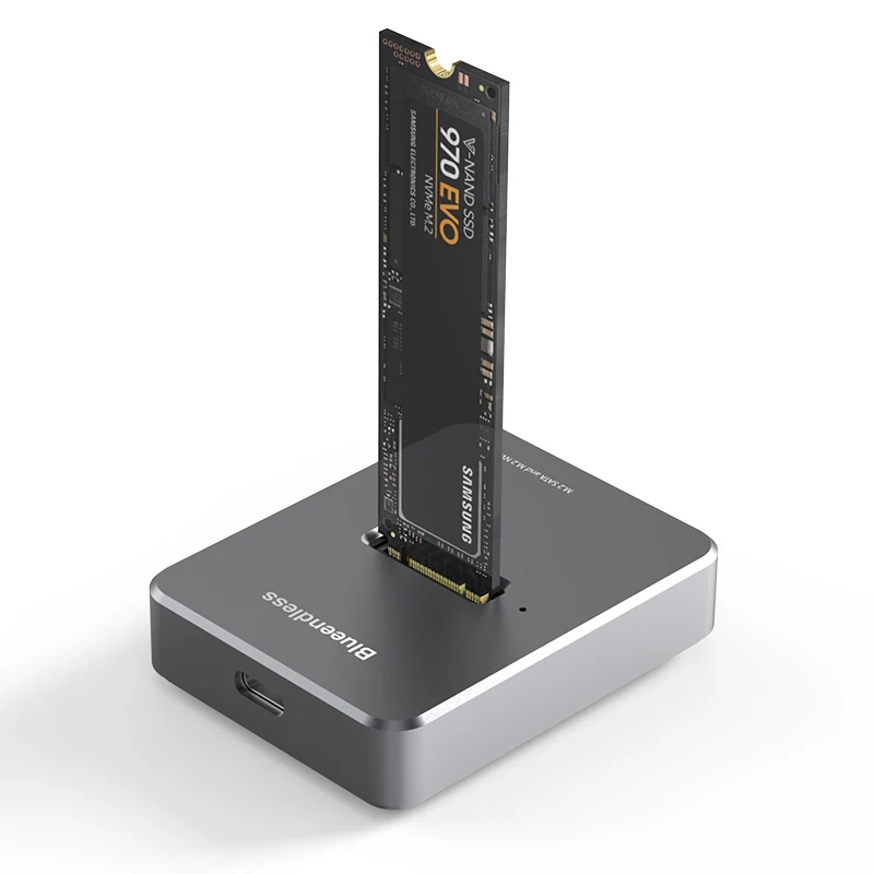 M2 NVME Docking Station Blueendless m2 nvme docking station M key usb m 2 USB C SSD case NVME and NGFF hdd SSD docking station Solid
