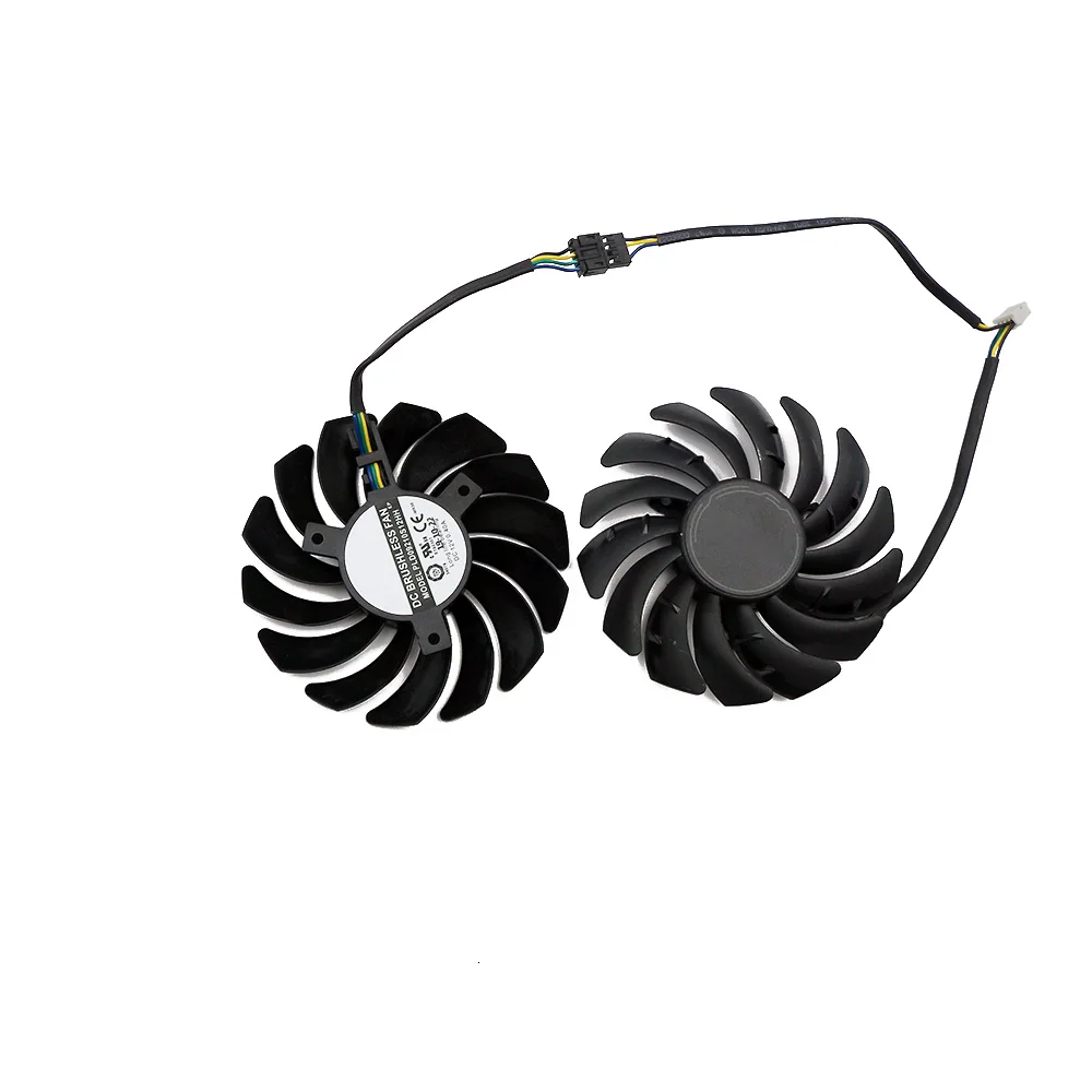 Placa Gráfica de Vídeo Ventiladores Ventilador Refrigerador Pld09210s12hh 4pin Rx5600 rx 5700xt Msi Radeon rx 5600 xt Mech oc 87 mm - Imagem 3