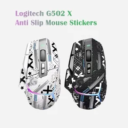 Complete Set of Anti Slip Mouse Stickers with Sweat Absorbing Stickers for Logitech G502 X PLUS Wired Wireless Special Stickers