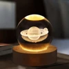 Crystal Ball Night Lights Glowing Planet Galaxy Astronaut 3D Moon Table Lamp USB Atmosphere Lamp Tabletop Decorations Kid Gifts 1