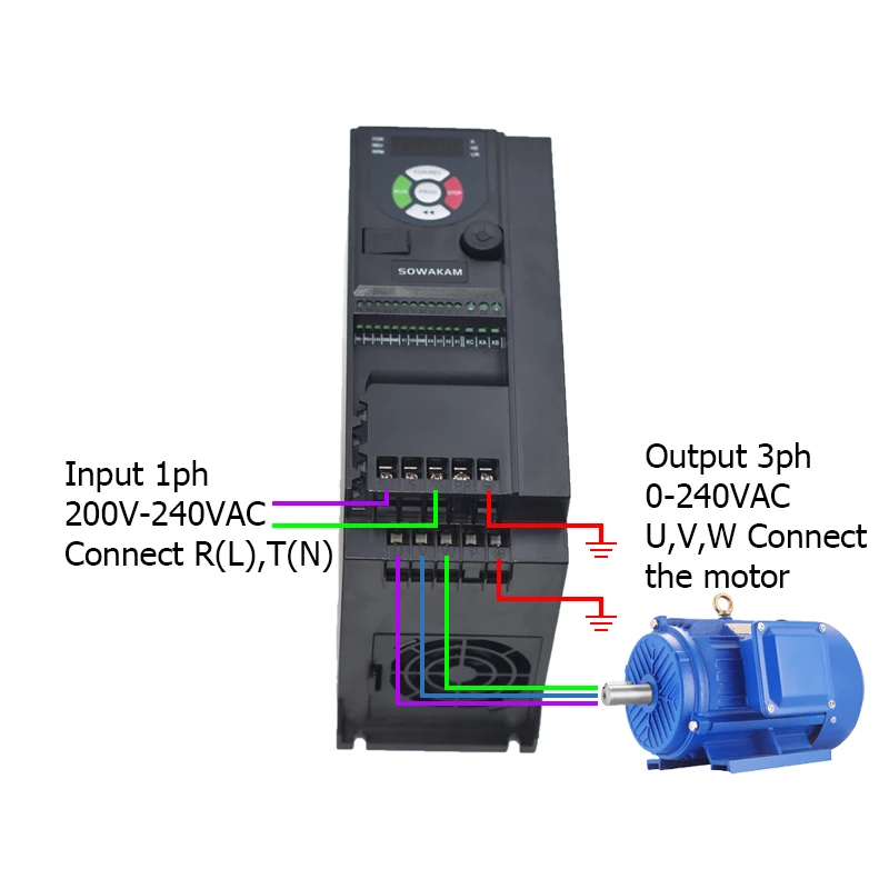 Vfdインバーター3.0kW 4.0kw 1相入力200v-240v 3ph出力220v,非同期モーター制御スピードレギュレーターパック  AliExpress Mobile