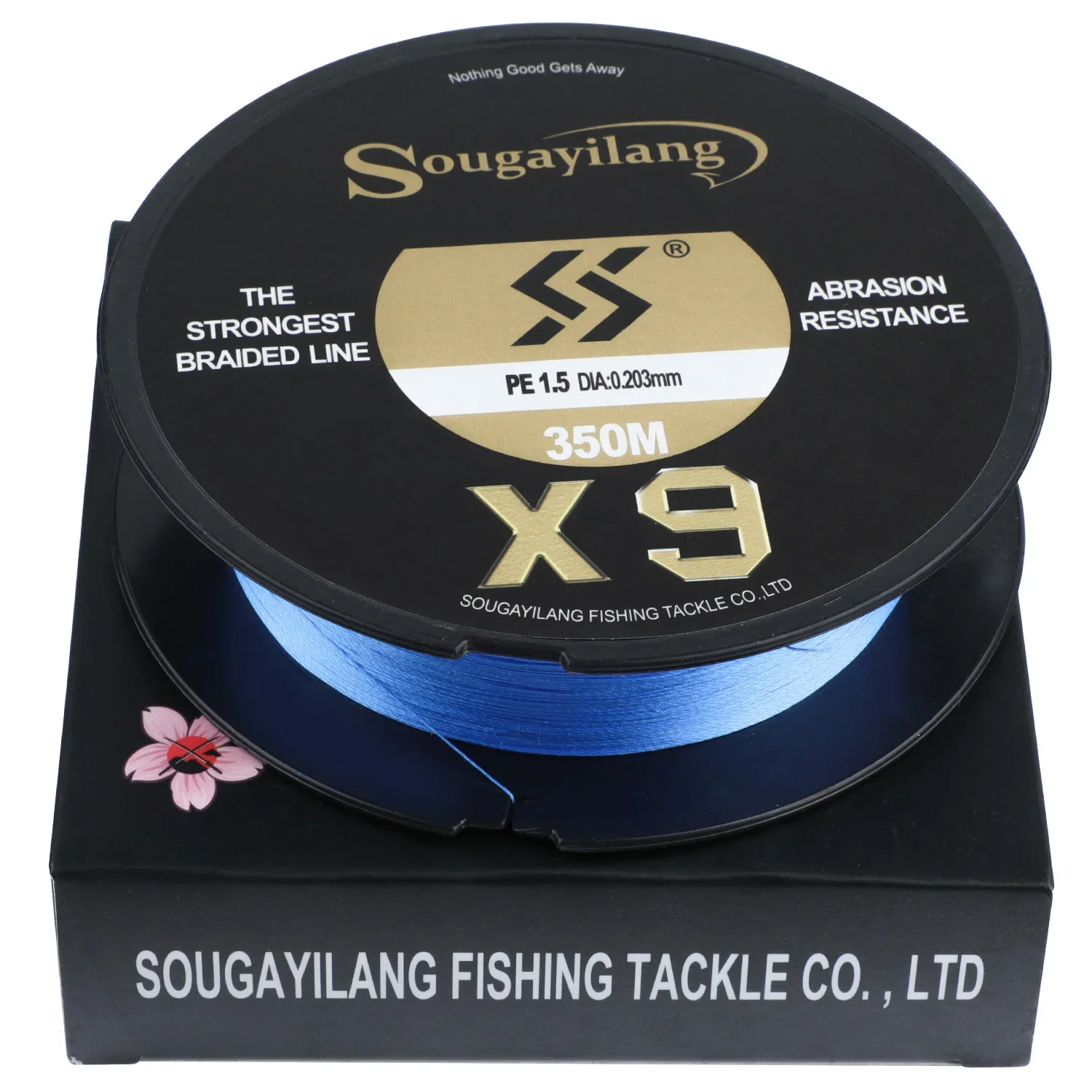 Sougayilang X9 Braided Fishing Line 9 Strands 150M 350M 550M PE Fishing  Line Multifilament Strong Extra Thin Fishing Line