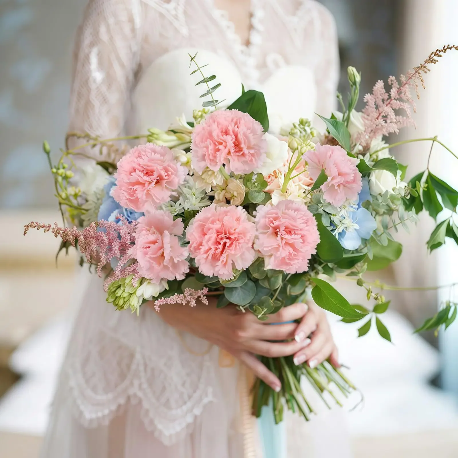Pink Carnation Flower Bundle 5