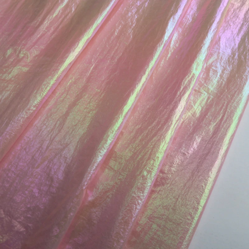 3/5/10m Crepé láser de gradiente iridiscente fino, tela metálica Lame de  nailon para chaqueta, blanco, rosa, azul, púrpura por metro|Tela| -  AliExpress