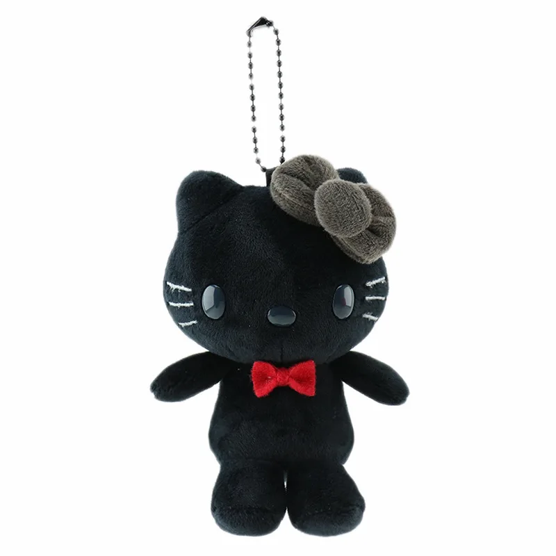 12cmsanrio kreslený kawaii můj melodie kuromi cinnamoroll kt kocour purin pes plyš hračka anime plněné zvířata keychains malý přívěsek