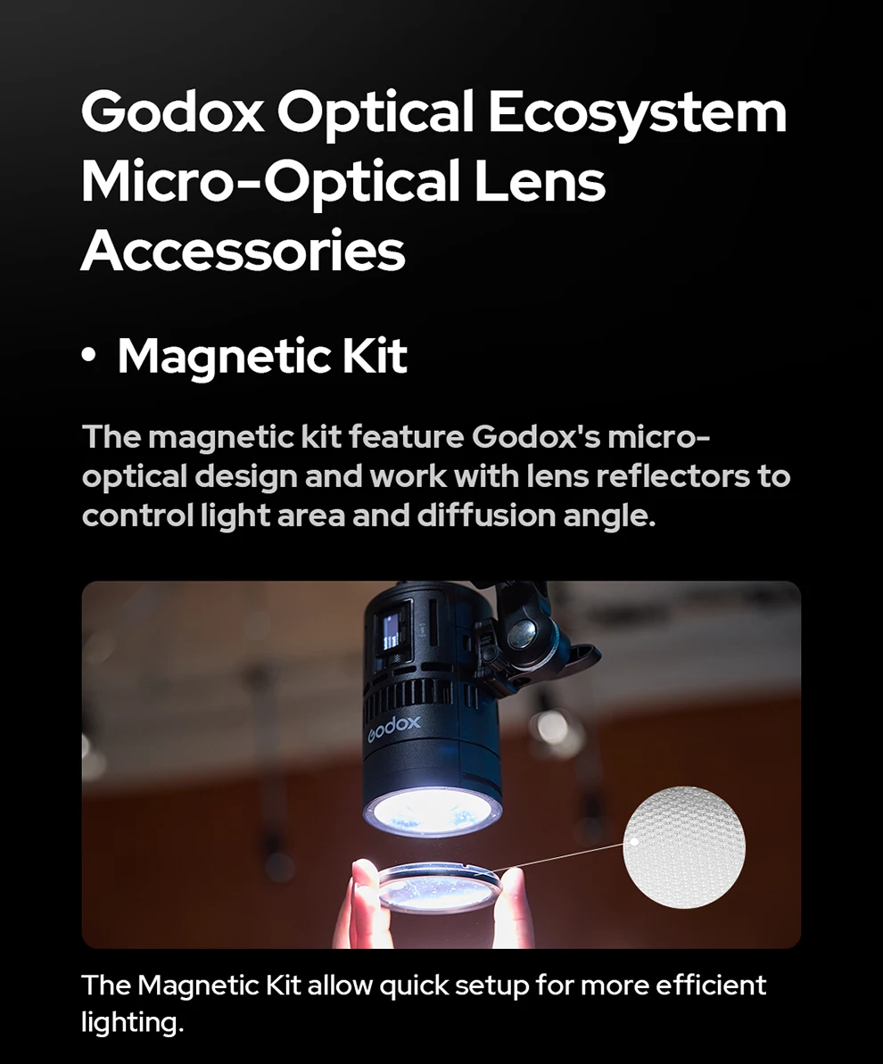 Godox RS60Bi RS60R Studio Light 60w RGB Bi-color Full-color LED Video Fill Light