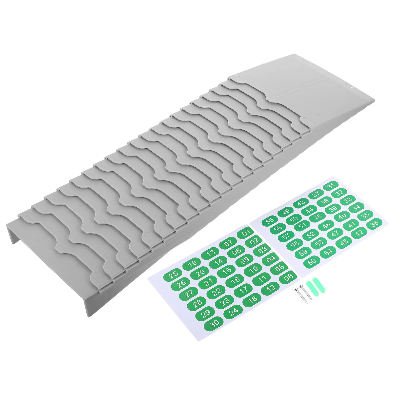 4개의 스탠딩 출석 카드 홀더, 다중 슬롯 플라스틱 카드 보관 랙, 창고 자재 전..