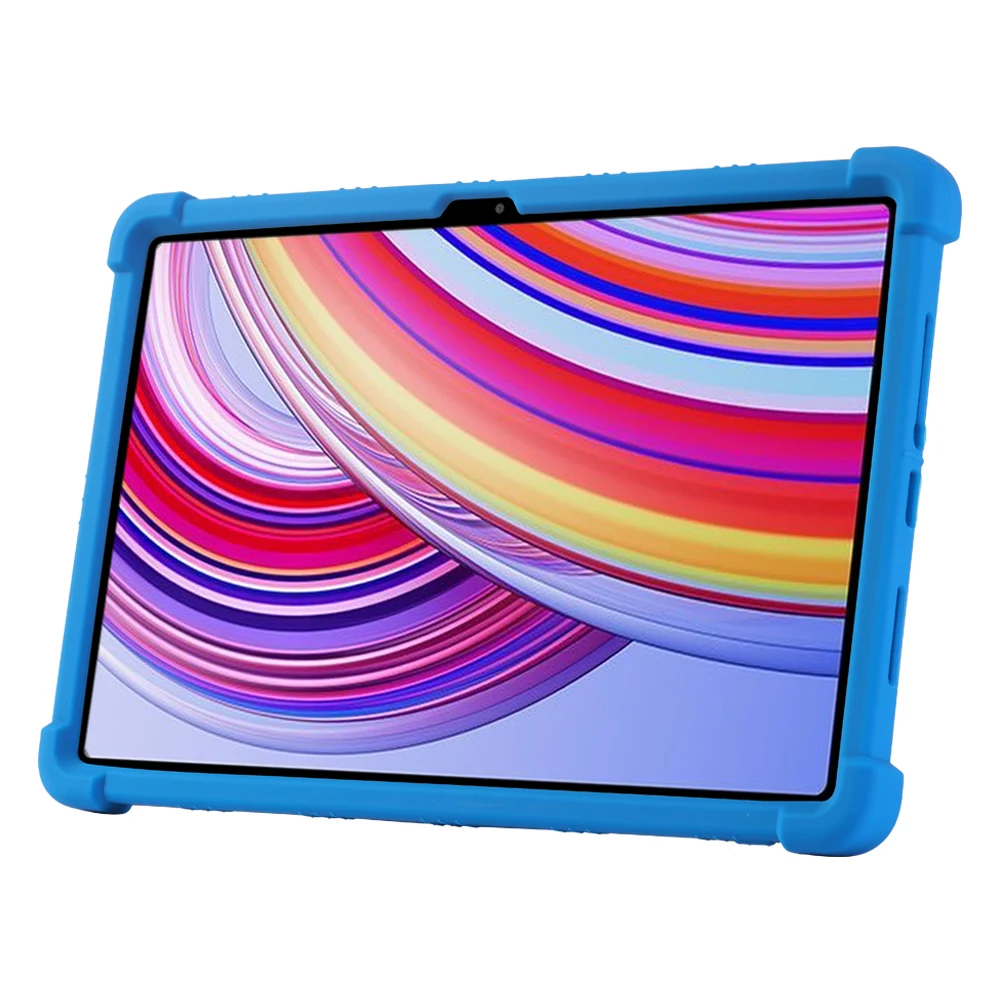 Shockproof Soft Silicon Stand Cover for 12.1 Inch Tablet - 2024 Edition Protective Shell
