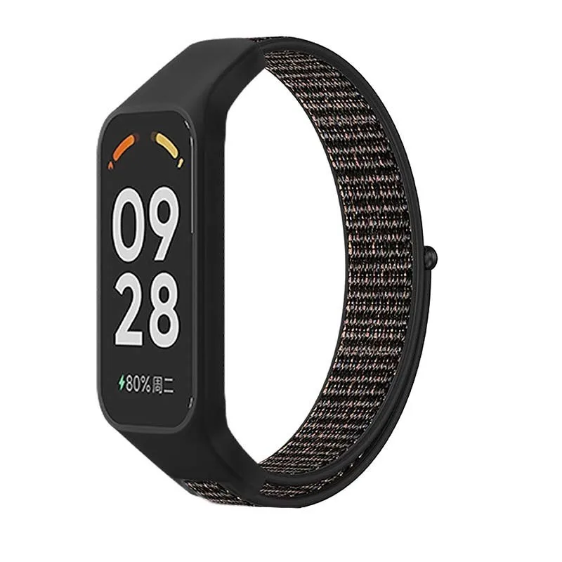 Nylon Loop Watchband with Protective Case for Smart Watches - Stylish Strap Accessory