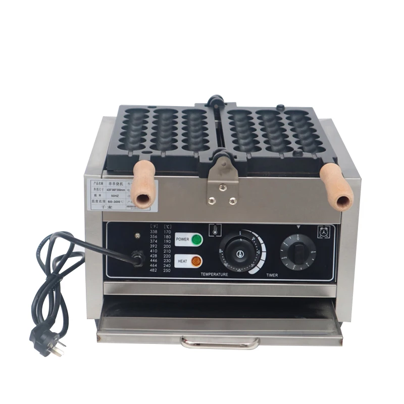 

FY-1103F Electric Skewers Waffle Maker Electric Spherical Octopus Barbecue Tray Snack Candied Haws Pastry Baking Equipment 1400W