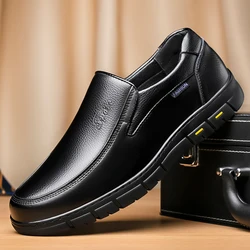 Handmade Genuine Leather Casual Shoes dress For Men Loafers Flat Platform Walking Shoes Winter Outdoor Sneakers
