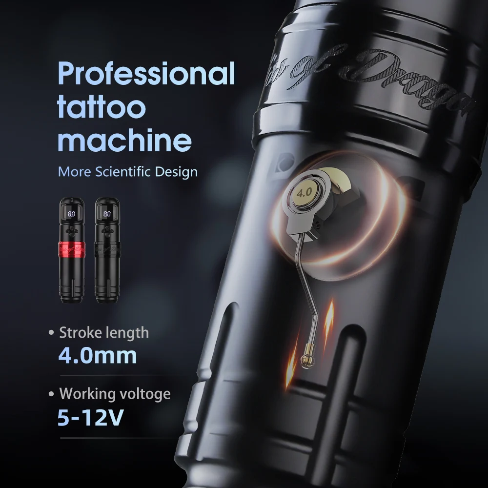 Ava EP10 Adjustable Stroke Wireless Tattoo Pen