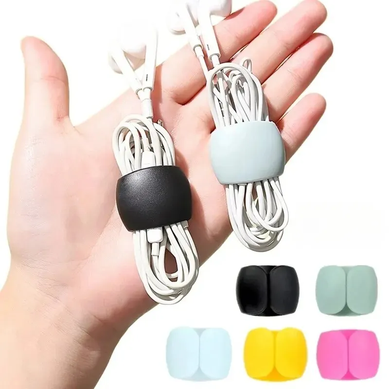 20/10/5 Pcs Charge Cable Protectors Travel Data Cord Clip Decoration Earphone Charging Cables Storage Buckle Cable Organizer cable organizer