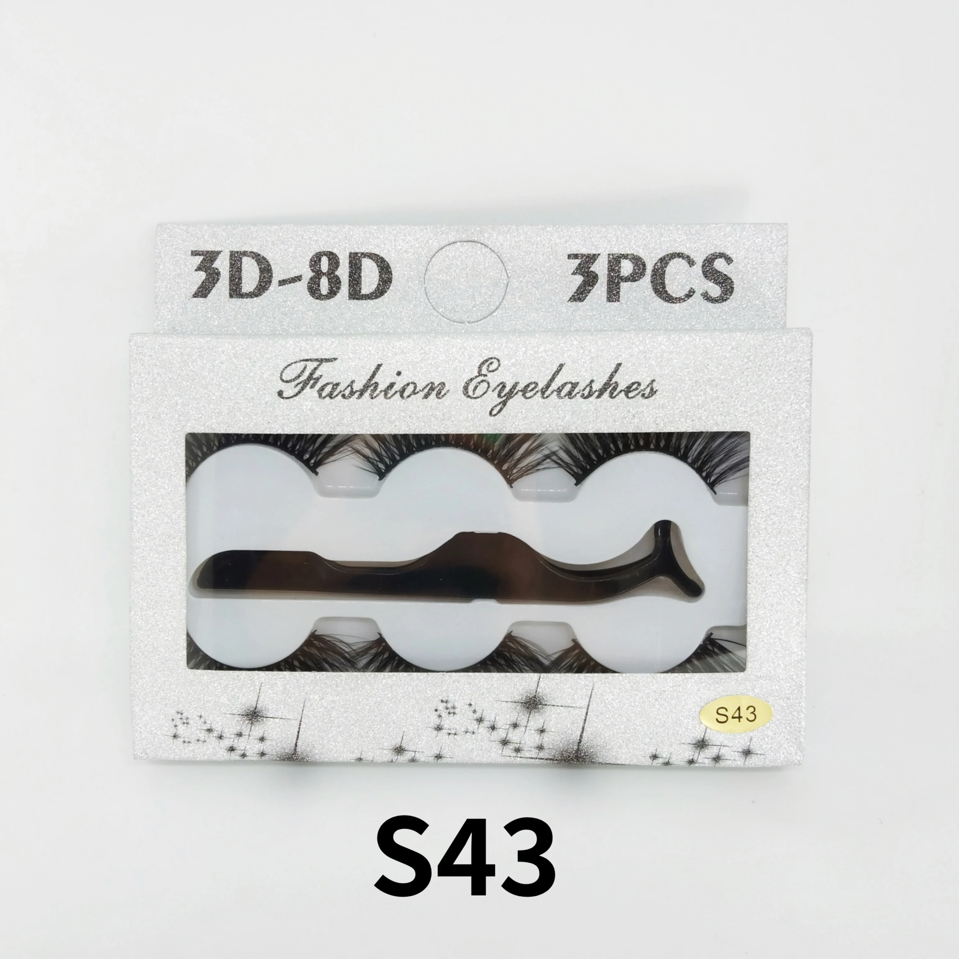 3 пары 3D черных очень длинных накладных ресниц красивые искусственные норковые