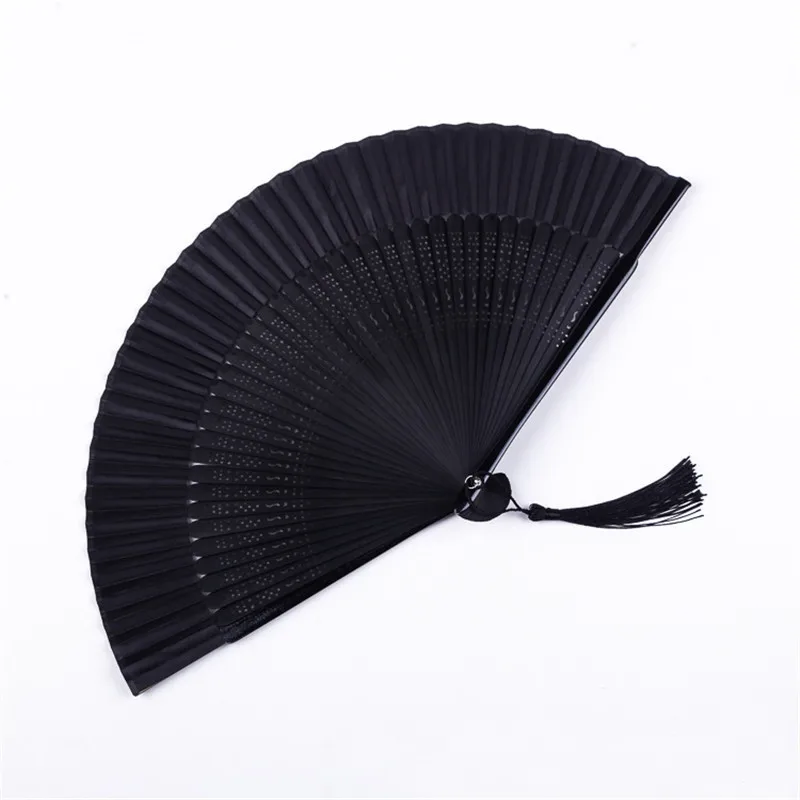 Vintage Black Chinese Style Folding Hand Fan