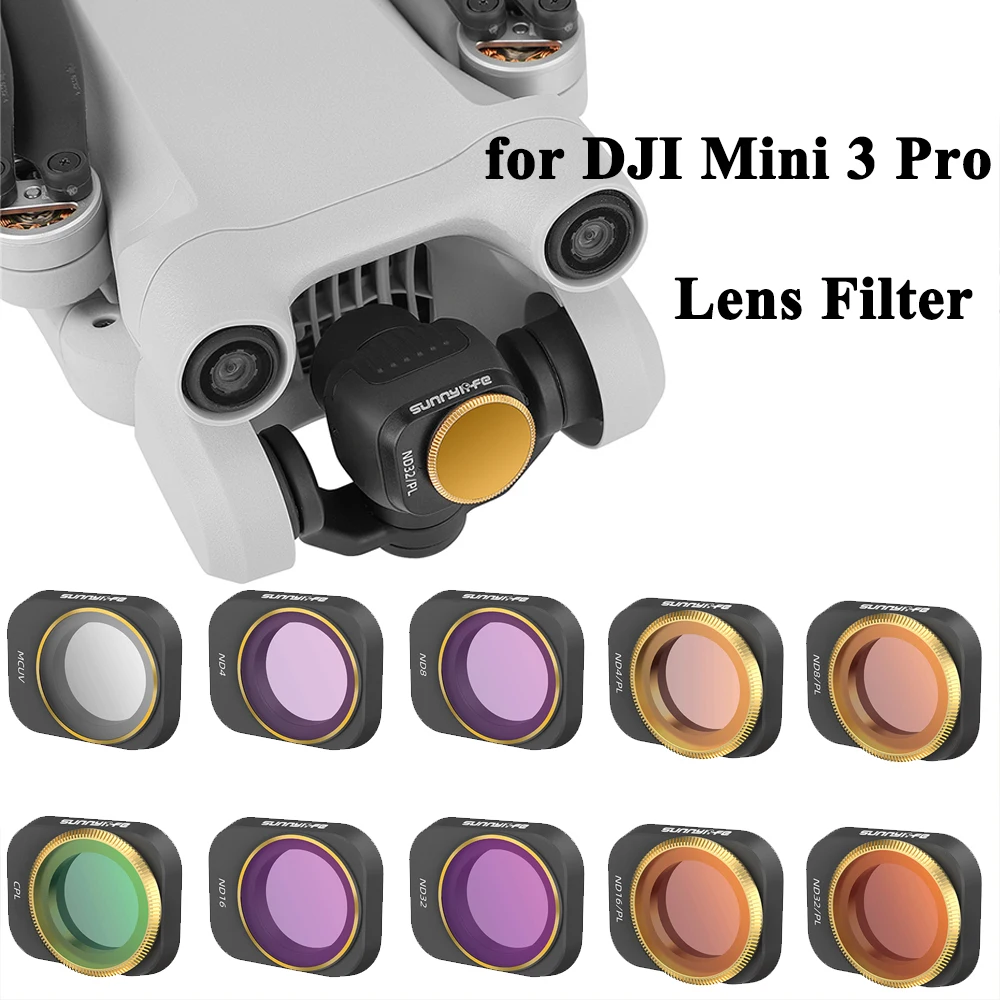

Drone Filter For DJI Mini 3 Pro/Mini 3 Camera Lens Filters Kit MCUV CPL ND NDPL 4/8/16/32 Mini 3 Optical Glass Lens Accessories