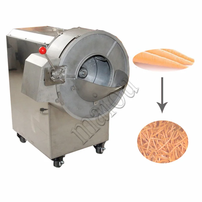 

Electric Potato Carrot Ginger Slicer shred Vegetable Cutter Multi-function Automatic Commercial Cutting Machine 220V 1500W