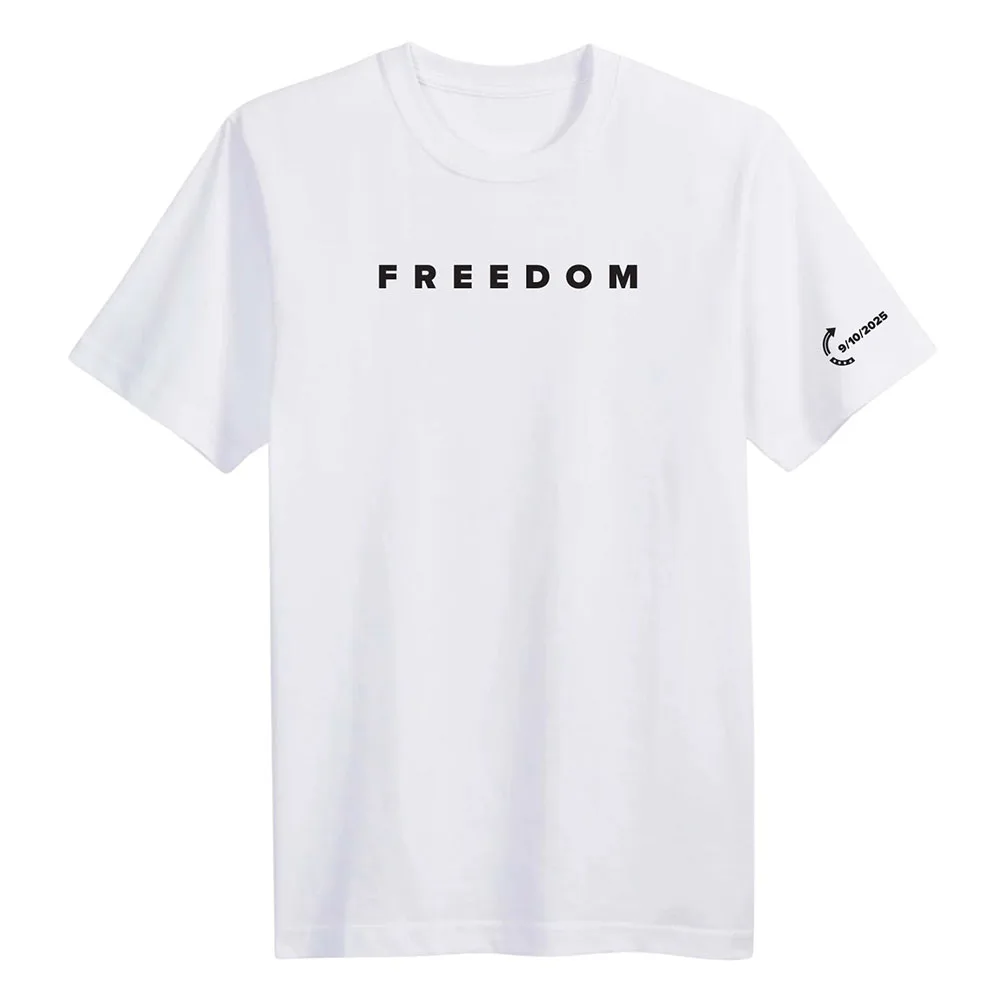 Freedom Tee Fashion American Charlie Kirk T-shirt Cotton Loose Women/Men Tshirts Casual O-neck Letter Printing Clothing Female