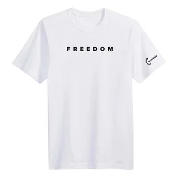 Freedom Tee Fashion American Charlie Kirk T-shirt Cotton Loose Women/Men Tshirts Casual O-neck Letter Printing Clothing Female 1