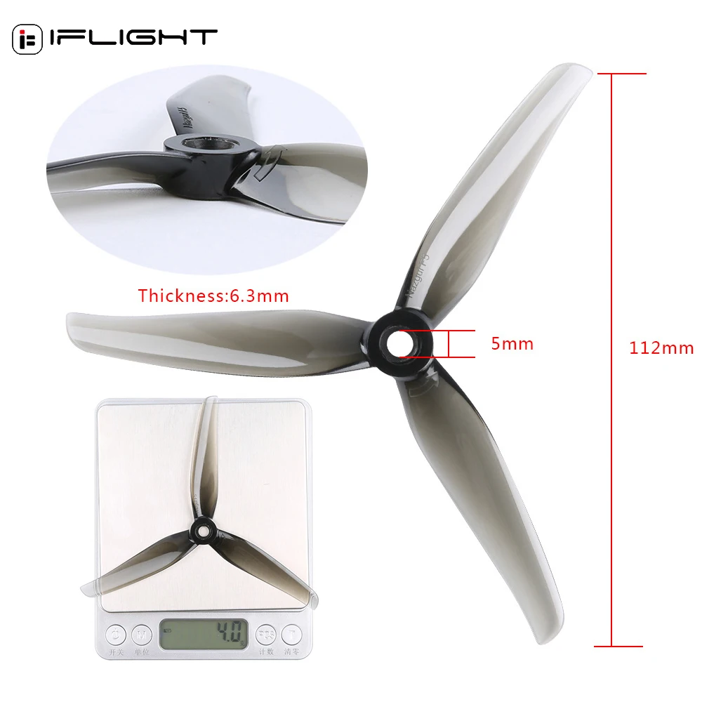 Hélice Nazgul F5 5.1 pouces 3 pales polycarbonate iFlight