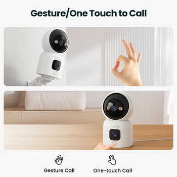 ZOSI C528 6MP/4MP HD Dual-Lens Indoor WiFi Security Camera Plug-in 360° Views Pan/Tilt Home Surveillance Baby/Pet Dog Monitor 3