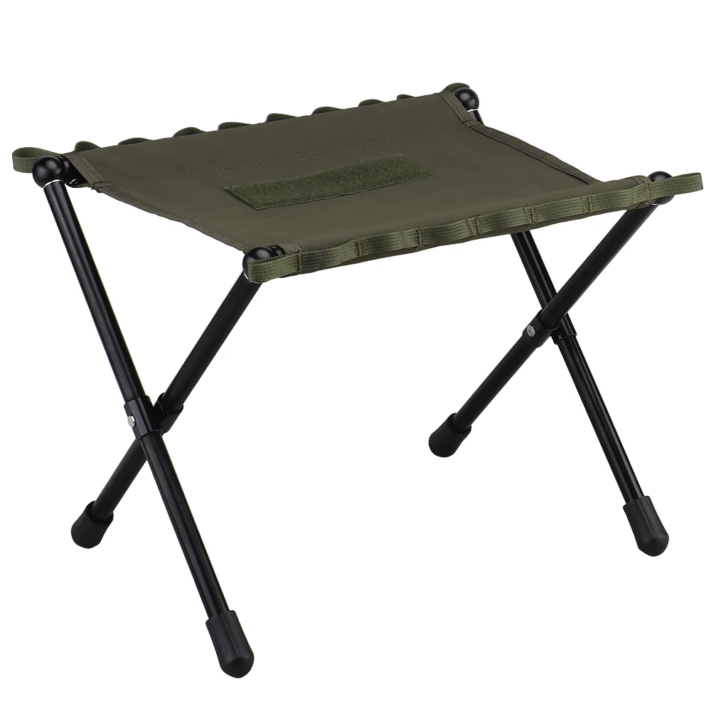 Tabouret pliable tactique en alliage aluminium léger pour chasse, camping, pêche et équipement randonnée