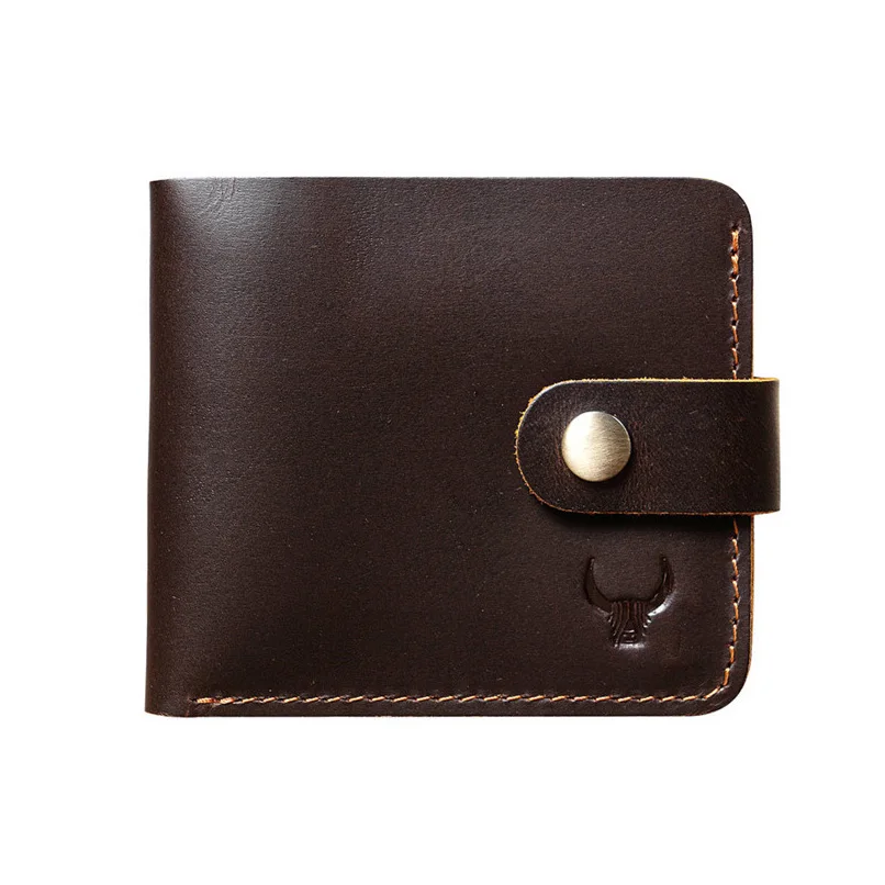 Customized Pure Leather Wallet for Men with Coin Pocket Best Personalised Designer Genuine Leather Mens Wallet with Coin Pocket 5