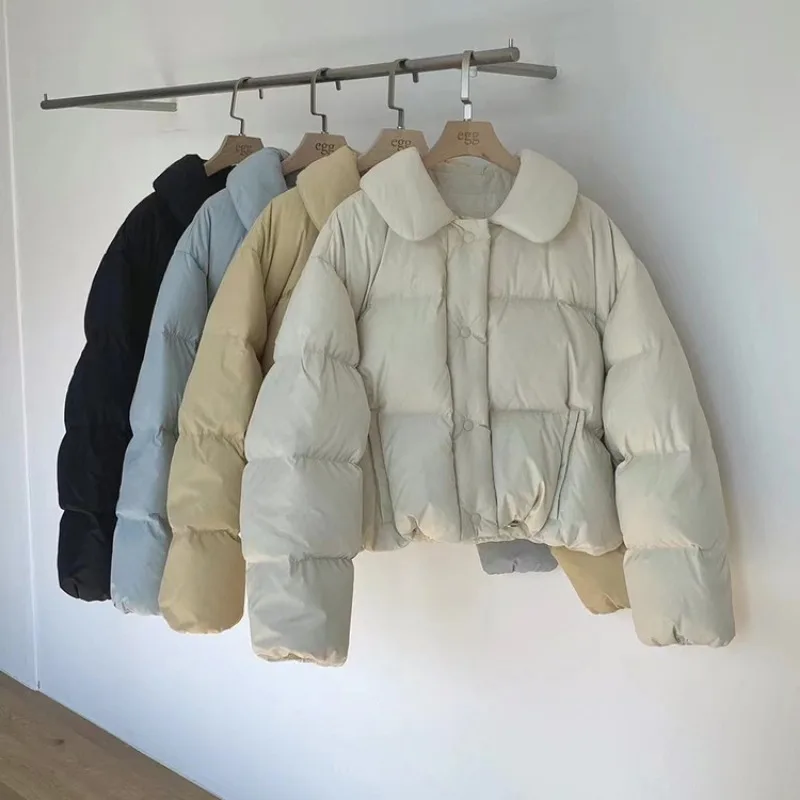 2023 New Women Down Jacket Winter Coat Female Short Parkas Slim Fit  Thick Outwear Given To Philandering Leisure Time Overcoat