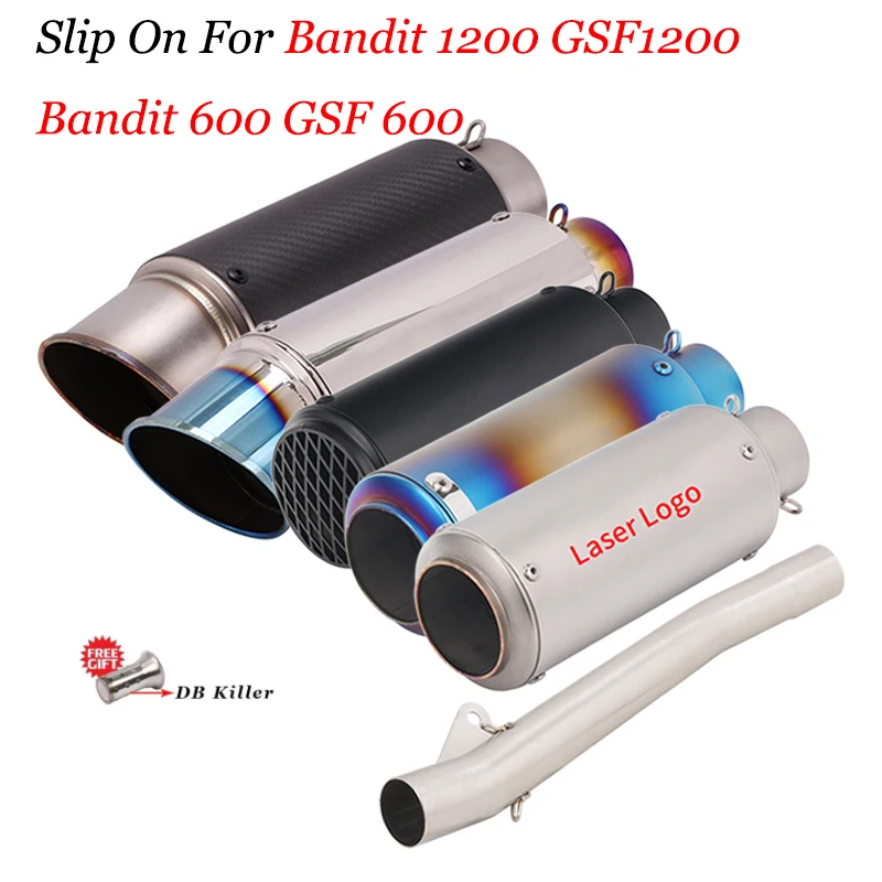 For Suzuki Bandit 1200 GSF1200 1996-2006 Bandit 600 GSF 600 Motorcycle Exhaust System Muffler Escape Modified Middle Link Pipe