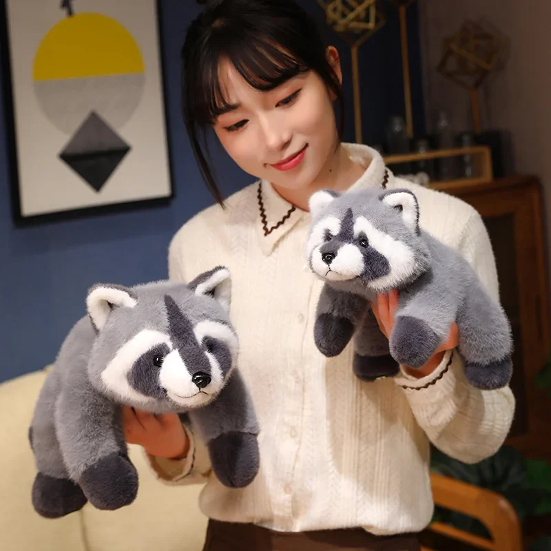 子供のための回転するアライグマのぬいぐるみ、かわいいぬいぐるみ