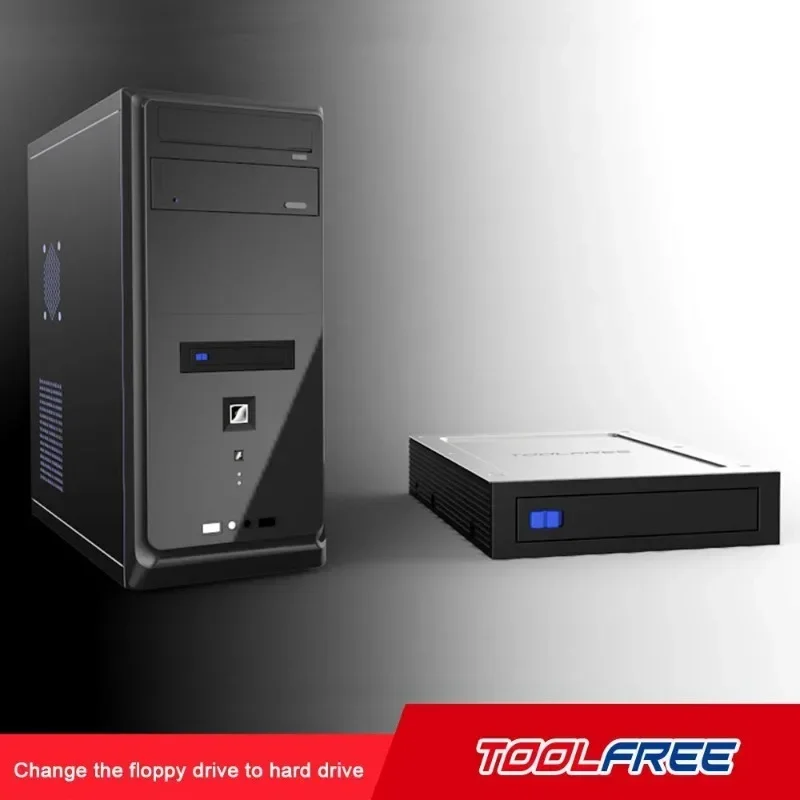 Rack Mobile Interne Floppy Bay III Pour Disque Dur 2,5" à 3,5" | SSD HDD | Installation Facile Sans Outil