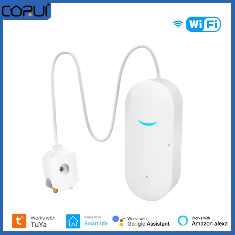

Tuya WIFI Smart Water Immersion Detector Smart Life Water Leakage Sensor Water Overflow Alarm Sensor Support Alexa Google Home