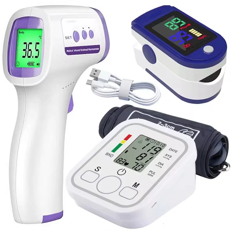 Blood Pressure Monitor AJC Portable Health Care Pulse Meter BP Monitor Automatic Digital Arm Blood Pressure Monitor Tonometer Meter Sphygmomanometer