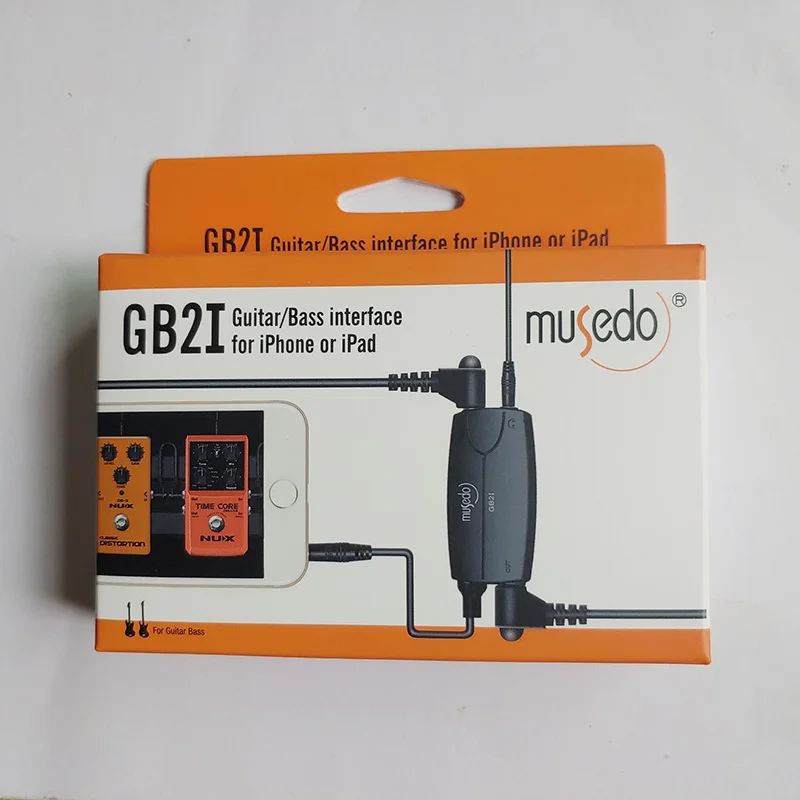 Cherub GB2i Guitar Bass Interface for Iphone and Ipad Mobile Phone Guitar Effector Effects Audio Adapter