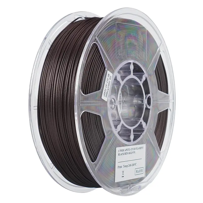 ESUN Carbon Fiber PETG 3D Filament High Strength 3D Printer Filament 1.75MM 1KG PETG Carbon Fiber Filament For Bambu Lab PETG-CF image 9