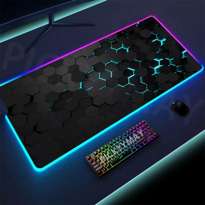 Mat Gaming Mousepads Teclado LED Mats Luminous Desk Pads Mouse Pad Para PC
