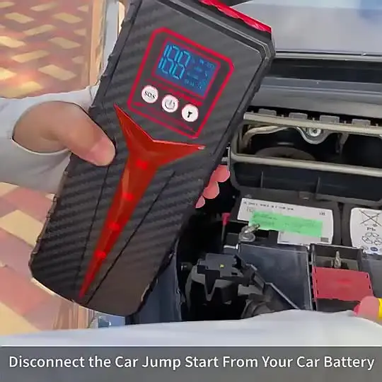 Avviatore a Batteria Portatile Auto Booster di Emergenza Moto Jump