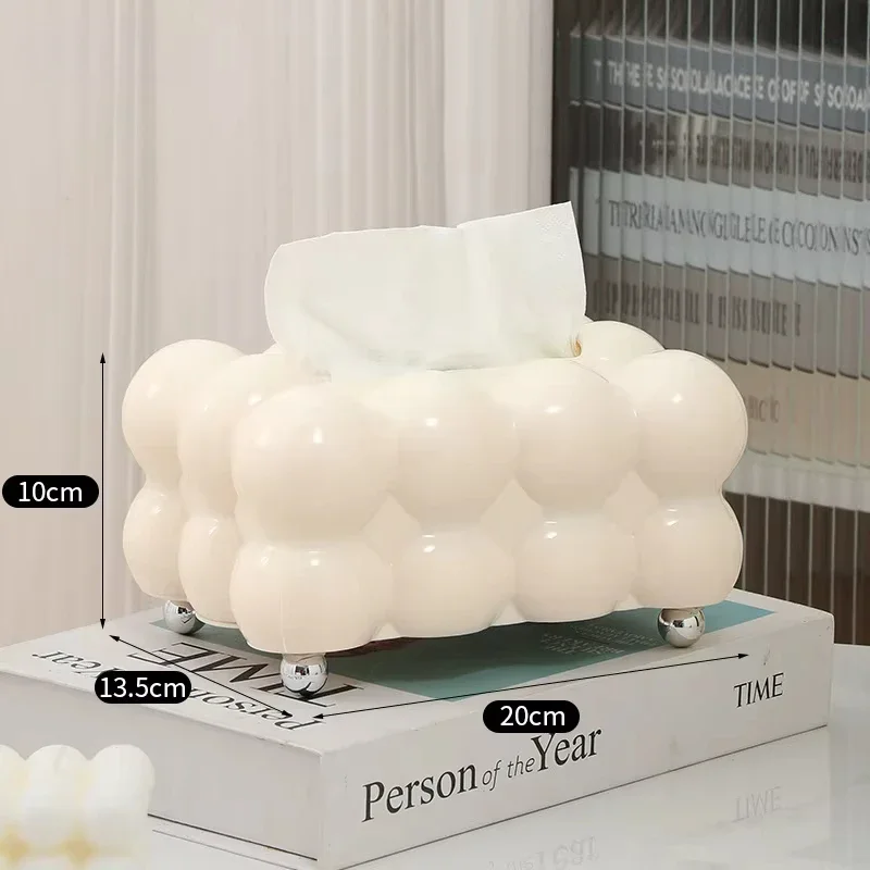 Cloud Design Tissue Boxes Storage Napkin Holder Paper Case Organizer Ornament Craft Desktop Tissue Holder Kitchen Tissue Box 6