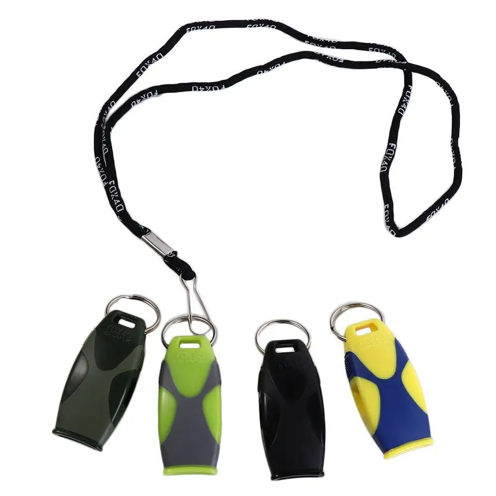 Bicolor Referee Whistles Professional ABS Seedless Cheering Classic Fish Mouth Football Whistle