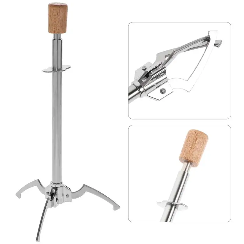 Stainless Steel Multifunctional Ice Clip 1pc Clap Food Tong Triangle Shape Design Triangle Grab Food Ice Holder Suitable For Bar food tongs