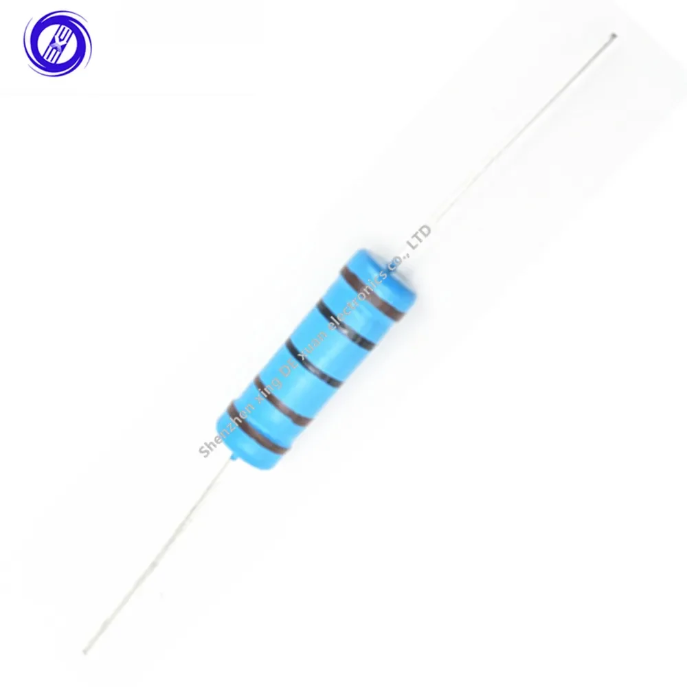 10pcs Metal Film Resistors 5W 5Watts 1% 10 12 15 18 20 22 24 27 30 33 36 39 43 47 51 56 62 68 75 82 91 R K Ohm