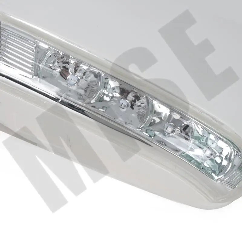 왼쪽 오른쪽 자동차 접이식 사이드 백미러 현대 산타페 2.4L 2.7L 2007 2008 2009 2010 2011 2012 램프가있는 8 핀