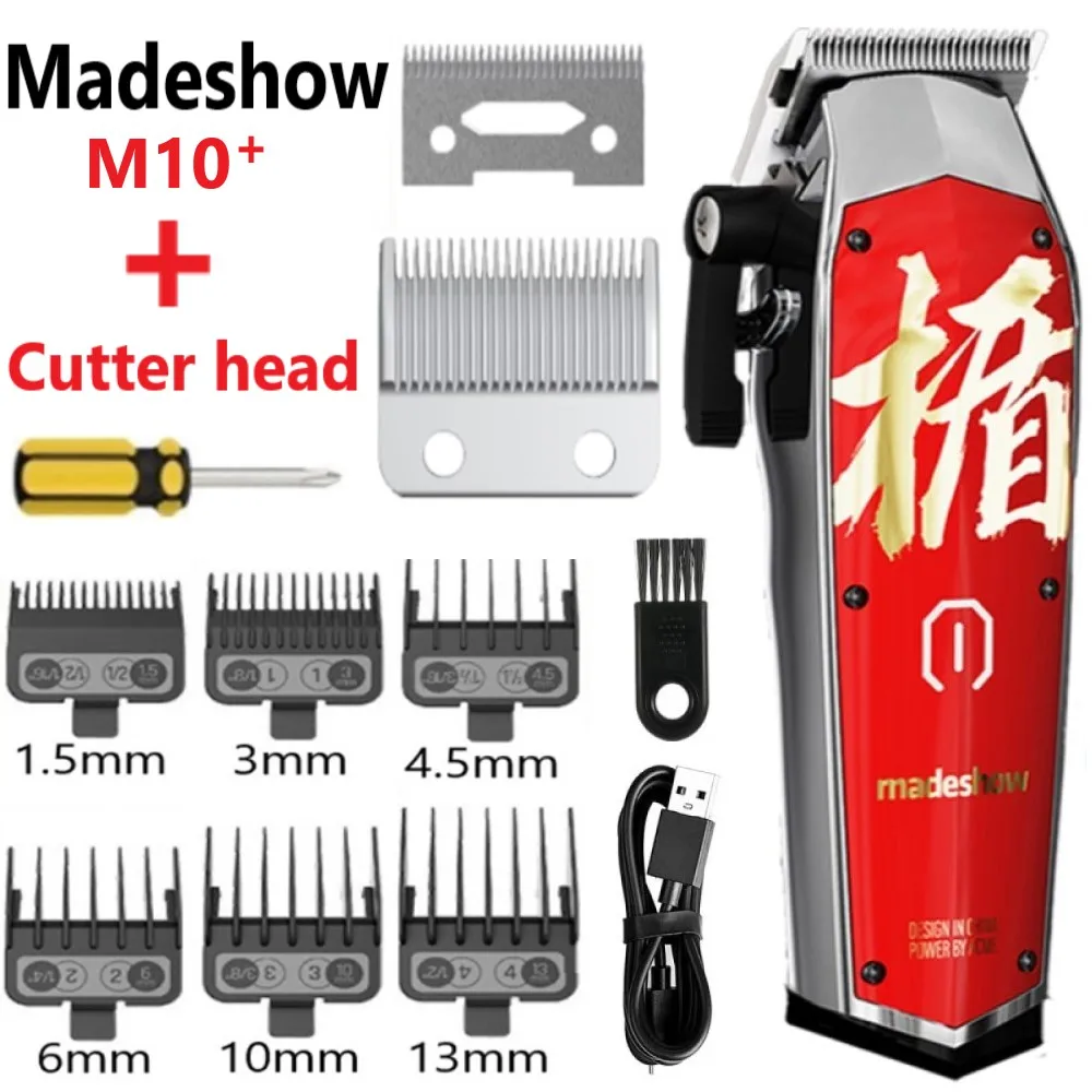 

Madeshow M10 Hair Clipper Hair Trimmer for Men Professional Hair Cutting Machine Finishing Haircut Rechargeable With Blade