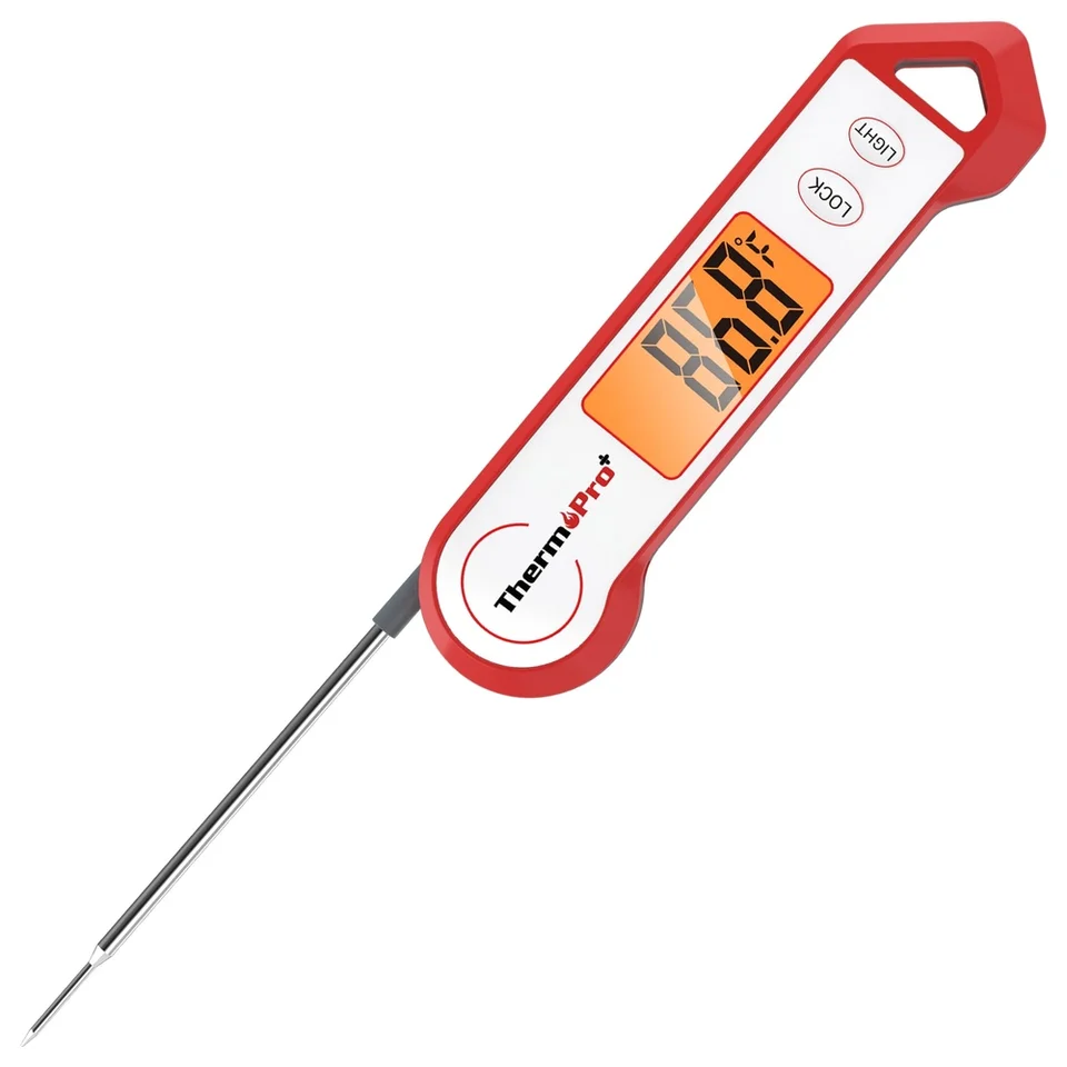 Waterproof Instant Read Meat Thermometer with Magnetic Backlight