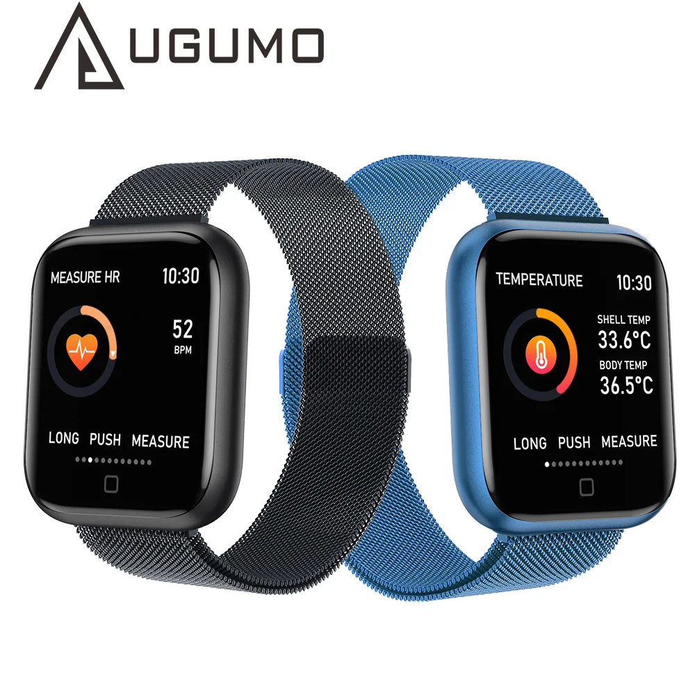 

Смарт-часы UGUMO T80S с измерением температуры тела, пульса и давления