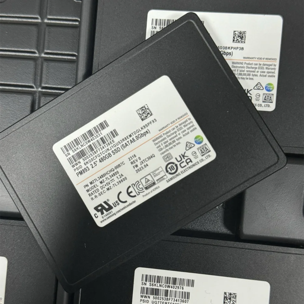 PM893 Enterprise Server Solid State Drive 240GB 480GB 960GB 1.92TB 3.84TB 7.68TB SATA 6.0 2.5" SSD For Server