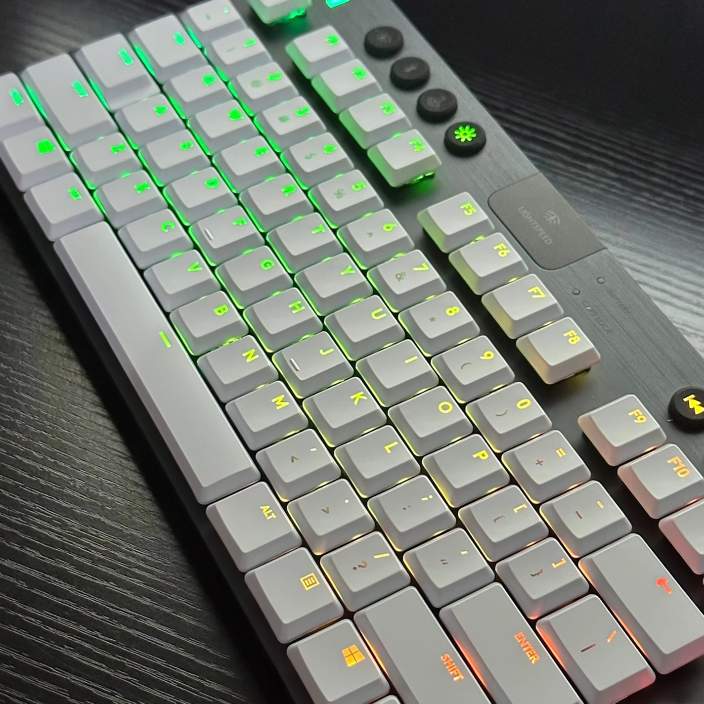RGB 기계식 키보드 백라이트 키캡, 111 키 커스텀 샤인 스루 키캡, 로지텍 G813, G815, G913, G915, TKL 교체용