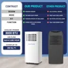 8,000 BTU Portable Air Conditioners, Room Air Conditioner with Digital Remote for Room up to 350 Sq.Ft, 3-in-1 Portable AC Unit 5
